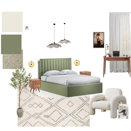 Modern Organic Bedroom - Sample Board Interior Design Mood Board by ariapilgrim on Style Sourcebook