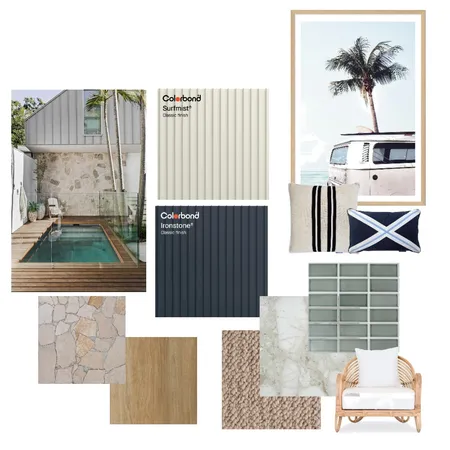 Coastal Interior Design Mood Board by COLORBOND® steel on Style Sourcebook