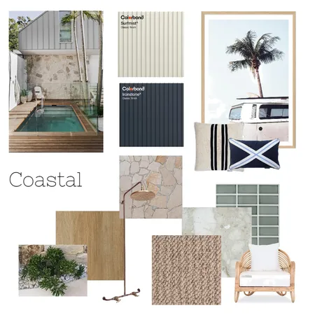 Coastal Interior Design Mood Board by COLORBOND® steel on Style Sourcebook