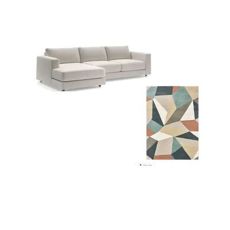 living room with modern geo rug living spaces Interior Design Mood Board by NikkiNite on Style Sourcebook