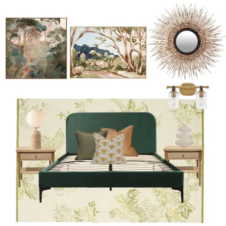 Modern Farmhouse Guest Room Interior Design Mood Board by Evoke Interior Decorating on Style Sourcebook