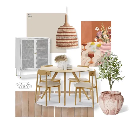 Terracotta dining room Interior Design Mood Board by Gaylene Drew Designs on Style Sourcebook