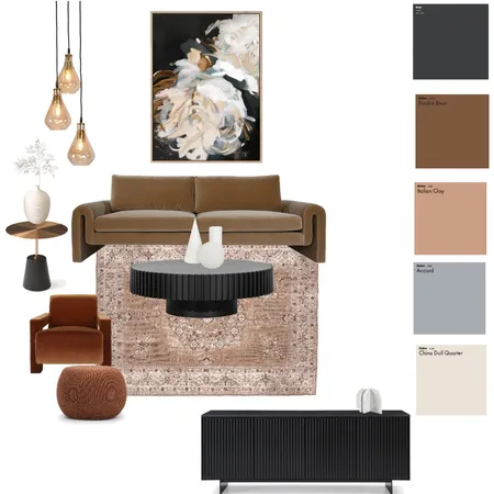 Earthy Modern Elegant Living Room Interior Design Mood Board by Focal Point Interior Design on Style Sourcebook