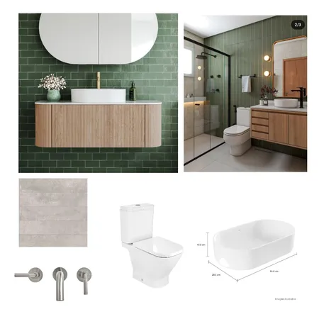 Baño Ama Lihue Interior Design Mood Board by mjulia.aran@gmail.com on Style Sourcebook