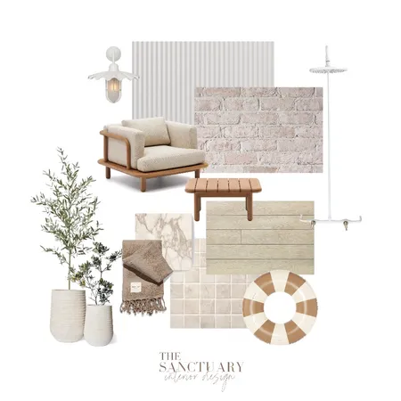 Earthy Garden & Pool Interior Design Mood Board by The Sanctuary Interior Design on Style Sourcebook