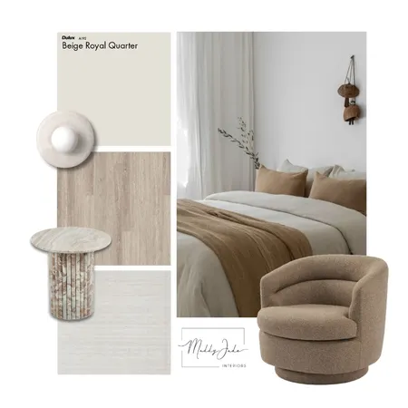 Cosy coral bedroom Interior Design Mood Board by Maddy Jade Interiors on Style Sourcebook