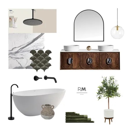 Bathroom En-Suite Moodboard Interior Design Mood Board by RMM Interiors on Style Sourcebook