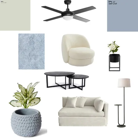 Blue Living room Interior Design Mood Board by Haileyh on Style Sourcebook