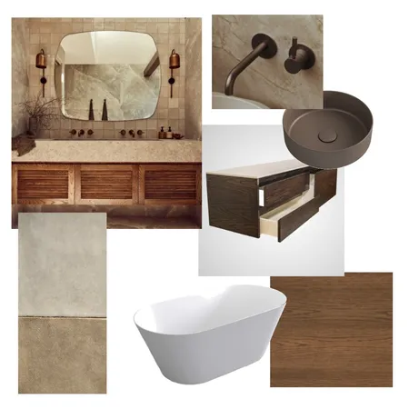 Bathroom beach mid century vibe Interior Design Mood Board by Hendrix263@gmail.com on Style Sourcebook