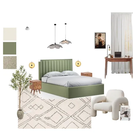 Modern Organic Bedroom - Sample Board Interior Design Mood Board by ariapilgrim on Style Sourcebook