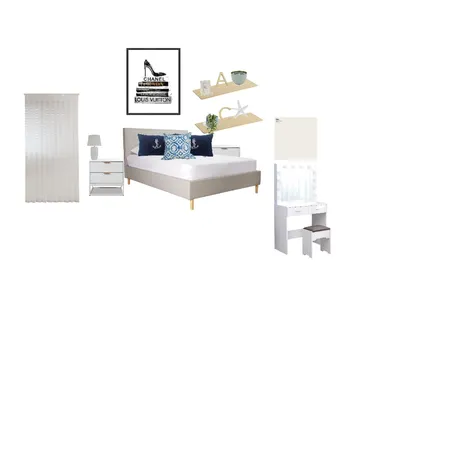 Amelia's bedroom Interior Design Mood Board by Cantwell Interiors on Style Sourcebook