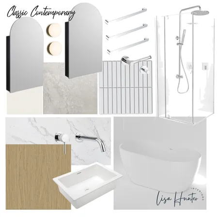 Classic Contemporary - Bathroom Interior Design Mood Board by Lisa Hunter Interiors on Style Sourcebook