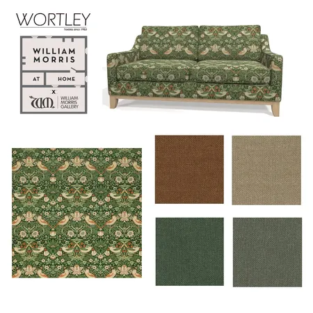 William Morris at Home Strawberry Thief Interior Design Mood Board by Wortley Group on Style Sourcebook