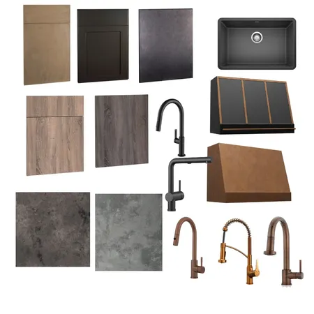 Industrial Kitchen Opt 2 Interior Design Mood Board by JenRL Design on Style Sourcebook