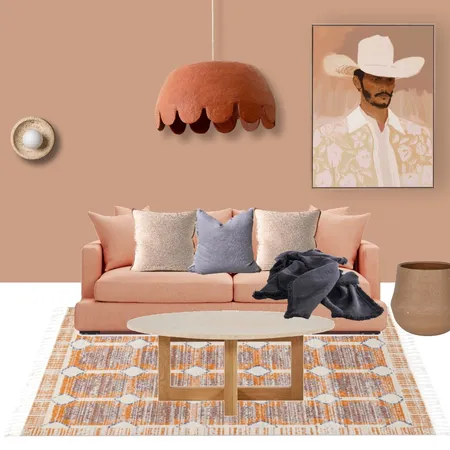 Clay & Pink Sitting Room Interior Design Mood Board by Mood Indigo Styling on Style Sourcebook