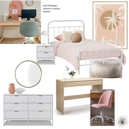 8 year old girls room Interior Design Mood Board by Michelle Canny Interiors on Style Sourcebook