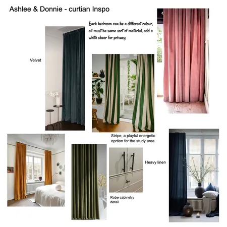 Ashlee & Donnie curtain Inspo Interior Design Mood Board by Susan Conterno on Style Sourcebook