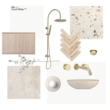 Warm modern bathroom Interior Design Mood Board by Designingly Co on Style Sourcebook