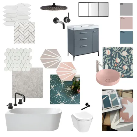 Noa and Shai Bathrooms Interior Design Mood Board by Studio Tamar Creative on Style Sourcebook