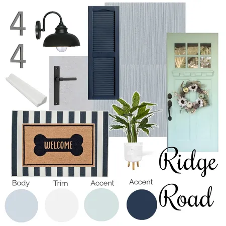 MK Exterior Moodboard (White Door) Interior Design Mood Board by Allison Kayes Designs on Style Sourcebook