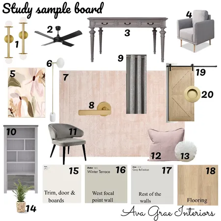 ASSIGNMENT 9 STUDY SAMPLE BOARD Interior Design Mood Board by avadore on Style Sourcebook