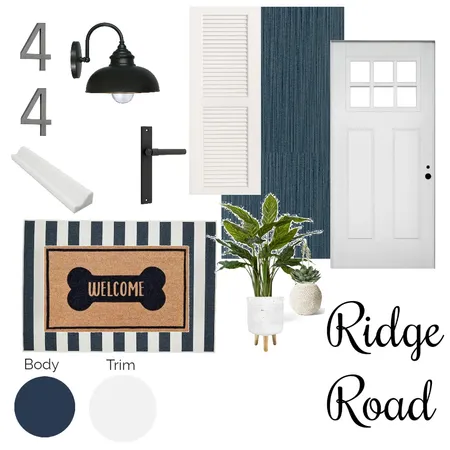 MK Exterior Moodboard (White Door) Interior Design Mood Board by Allison Kayes Designs on Style Sourcebook