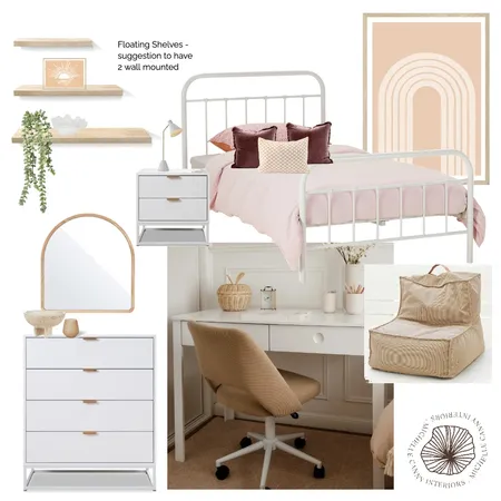 4 year old girls room Interior Design Mood Board by Michelle Canny Interiors on Style Sourcebook