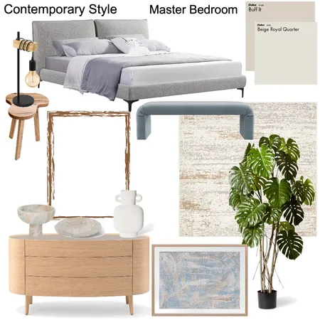 Contemporary Style- Master Bedroom Interior Design Mood Board by Anh Vu on Style Sourcebook