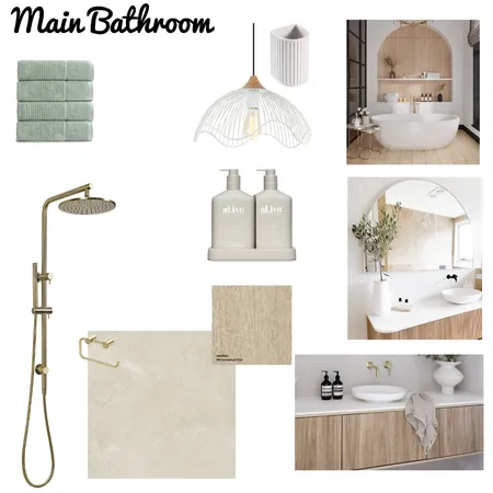 Main Bathroom option 2 Interior Design Mood Board by JLK on Style Sourcebook