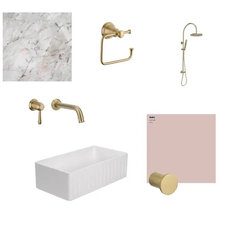 Pink Bathroom Interior Design Mood Board by Studio Lili on Style Sourcebook