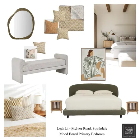 Leah Li - Mood Board Primary Bedroom Interior Design Mood Board by MarnieDickson on Style Sourcebook