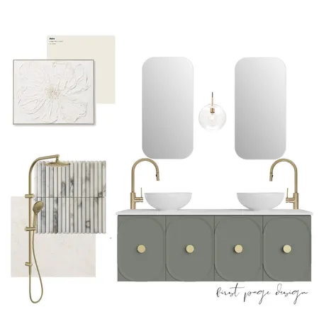 Sage Sanctuary - Bathroom Interior Design Mood Board by First Page Design on Style Sourcebook