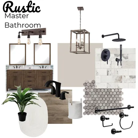 Rustic master bath Interior Design Mood Board by Stephsdesignbook on Style Sourcebook