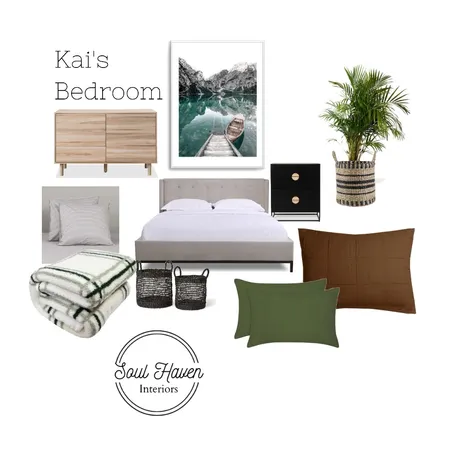 Teen Boy Bedroom Interior Design Mood Board by Soul Haven Interiors on Style Sourcebook