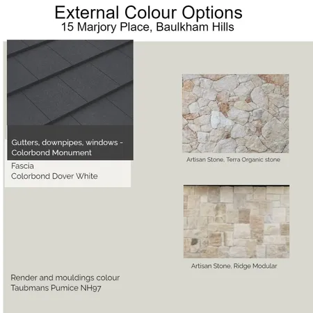 External colour options - Marjory Place Interior Design Mood Board by Kylie Harmer on Style Sourcebook