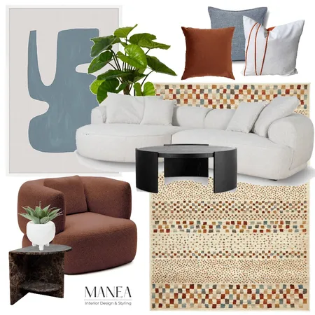 Contemporary Living Interior Design Mood Board by Manea Interior Design & Styling on Style Sourcebook