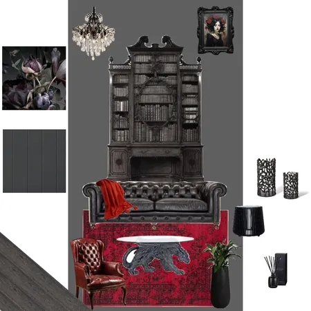 Gothic Living Room Interior Design Mood Board by Nadineh13 on Style Sourcebook