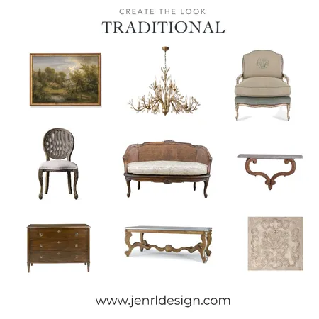 Traditional - Create the Look Interior Design Mood Board by JenRL Design on Style Sourcebook