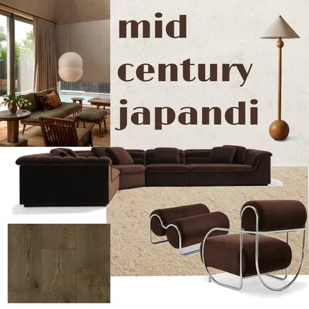 Mid-Century Japandi Interior Design Mood Board by rubymacavoy on Style Sourcebook