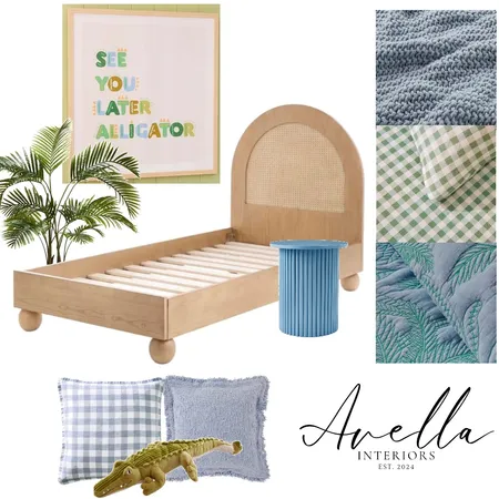 Boys Bedroom - Alligator Interior Design Mood Board by Avella Interiors on Style Sourcebook