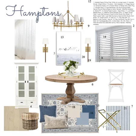 Hamptons Interior Design Mood Board by Rachelhinitt on Style Sourcebook