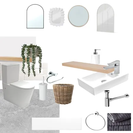 Upstairs toilet reno Interior Design Mood Board by bestmum on Style Sourcebook