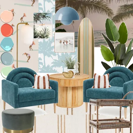 Retro Surf Interior Design Mood Board by Jess. on Style Sourcebook