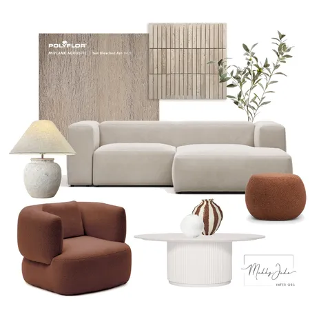 Contemporary Ochre Living Room Interior Design Mood Board by Maddy Jade Interiors on Style Sourcebook