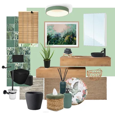 Sample Board WC Interior Design Mood Board by palmtreelove.interiordesign on Style Sourcebook