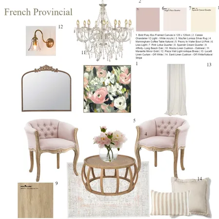 French Provincial Interior Design Mood Board by Rachelhinitt on Style Sourcebook