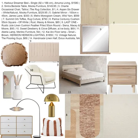 bedroom light style Interior Design Mood Board by tayabattin on Style Sourcebook