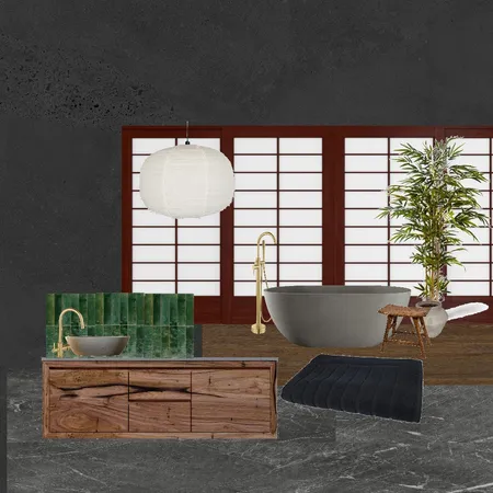 japanese bathroom sample board Interior Design Mood Board by Just GorJess Interiors on Style Sourcebook