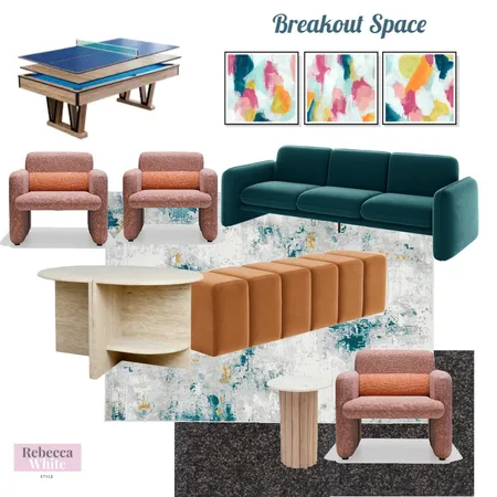 main breakout space Interior Design Mood Board by Rebecca White Style on Style Sourcebook