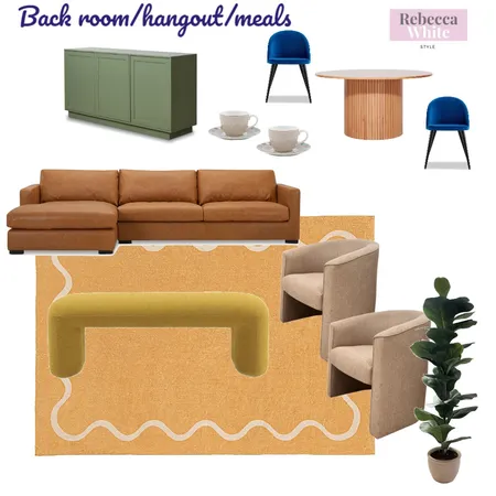 back room hangout meals Interior Design Mood Board by Rebecca White Style on Style Sourcebook